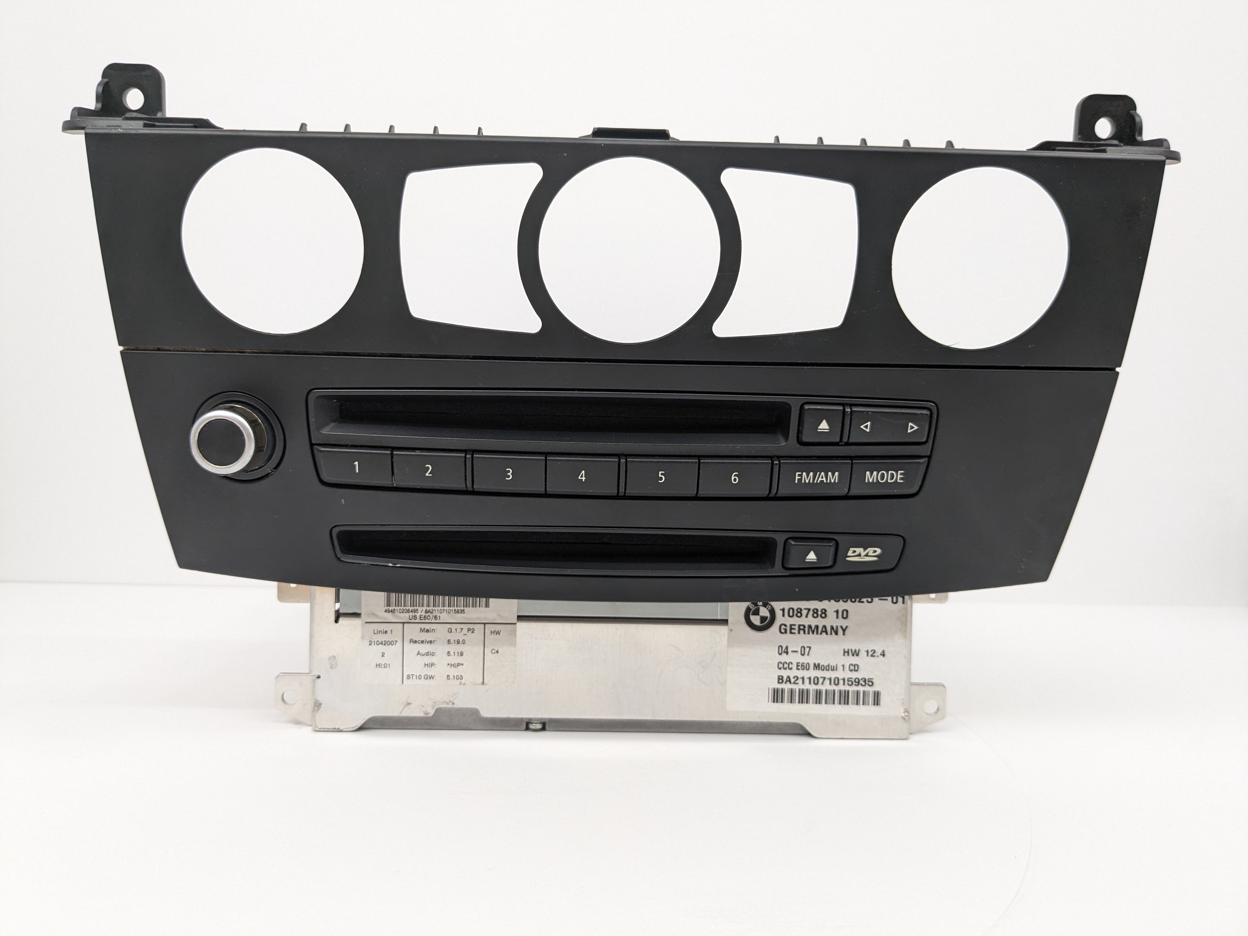 04-10 BMW E60 E63 E64 535i 528i M5 M6 Radio Navigation CD Player